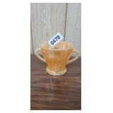 FIRE KING PEACH LUSTER GLASS
