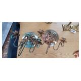 2 HANGING CANDLE HOLDERS