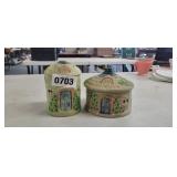 2 JAPANESE JAR AND SHAKER