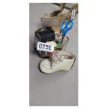 SEWING TRINKET BOX AND BABY SHOE