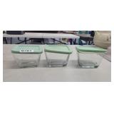 (3) MARTHA STEWART FRIDGE DISHES