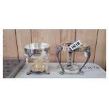 2 SILVER PLATED VINTAGE WARMERS