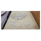 3 GLASS DISHES
