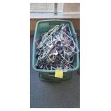 TOTE FULL OF HANGERS