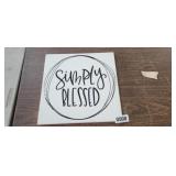 SIMPLY BLESSED WALL DECOR