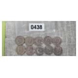 (10) KENNEDY HALF DOLLARS