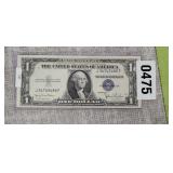 1935-D BLUE SEAL ONE DOLLAR NOTE