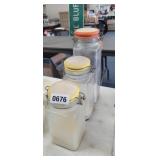 (3) AMICI SEALED STORAGE GLASS CONTAINERS