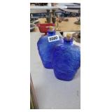 2 BLUE BOTTLES
