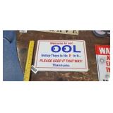 POOL SIGN