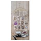 HANGING JEWELRY BAG WITH JEWELRY