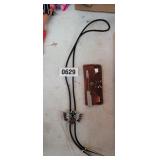 NATIVE BOLO TIE AND NAIL SET