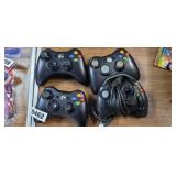 4 XBOX CONTROLLERS