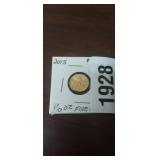 2015 $5 GOLD PIECE. 1/10 OUNCE FINE GOLD