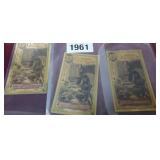 (3) 1/2 FLORIDA GOLDBACKS, 1/2000 TROY OUNCE 24K O