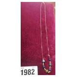 14K GOLD 24" NECKLACE WITH BEADS