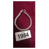 STERLING SILVER 7" BRACELET