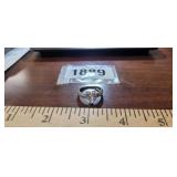 HEART SILVER RING SIZE 8
