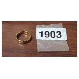GOLD COLORED BAND SIZE 9.5
