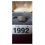 STERLING SILVER RING, SIZE 8