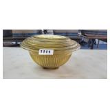AMBER GLASS NESTING BOWLS