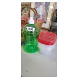 SMALL STORAGE CONTAINERS AND DRINKING MUG
