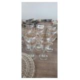 LOT OF (8) CHRISTMAS  GLASSES