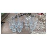 LOT OF (12)  CLEAR GLASSWARE