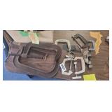 LOT OF ASSORTED SIZES C-CLAMPS, PIPE CUTTER