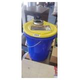FRABILL BUCKET & LID, & FISHING LINE