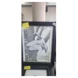 HAND DRAWN DUCK PRINT FRAMED