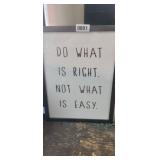 DO WHAT IS RIGHT WALL ART