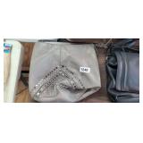 GREY PURSE WITH GEMS