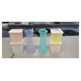 LOT OF TUPPERWARE SALT AND PEPPER SHAKERS,