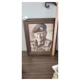 JOHN WAYNE "THE GREEN BERETS" FRAMED ART