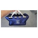 MONOGRAMMED "C" TRAVEL BASKET