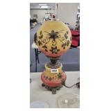 VINTAGE GLASS ORB LAMP