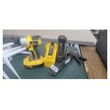 DEWALT IMPACT DRIVER, (2 FLASHLIGHTS, CAULK GUN
