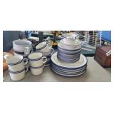 MARINER BLUE STONEWARE DISH SET