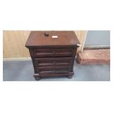 WOODEN NIGHT SIDE TABLE WITH USB PLUG INS