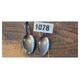 2 SILVER PLATED SPOONS