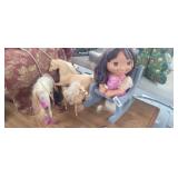 DORA BUST, CHAIR, 3 UNICORNS/ HORSES