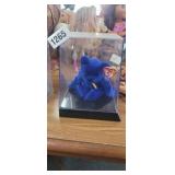CLUBBY TY BEANIE BABY BEAR IN CASE