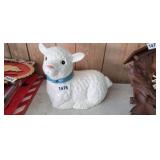 METLOX USA LAMB COOKIE JAR