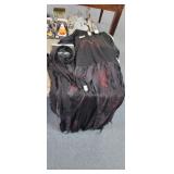 XL BLACK COSTUME WITH SASH AND HEADBAND