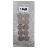 (10) KENNEDY HALF DOLLARS