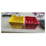 (2) CERAMIC BERRY BASKETS