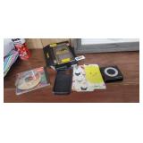 LOT OF PHONE ITEMS, CASES, EAR PLUGS, ETC.