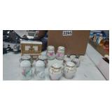 FLAT WITH (6) SETS OF SALT & PEPPER SHAKERS