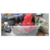 TOTE OF MENS CLOTHES/ JACKETS (MOSTLY LARGE)